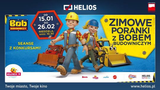 Zimowe Poranki z Bobem Budowniczym cz.1 w Kinie Helios Starachowice!