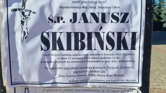 Zmarł Janusz Skibiński