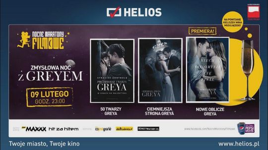 Zmysłowa noc z Greyem w kinach Helios!