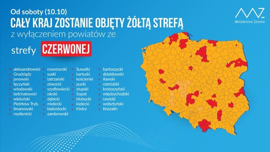 Zółta strefa w całym kraju