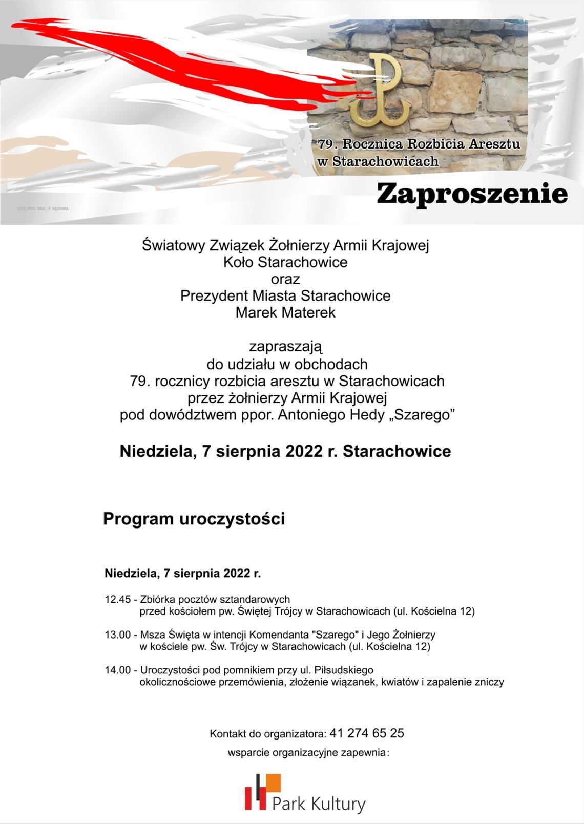  79. Rocznica Rozbicia Aresztu w Starachowicach