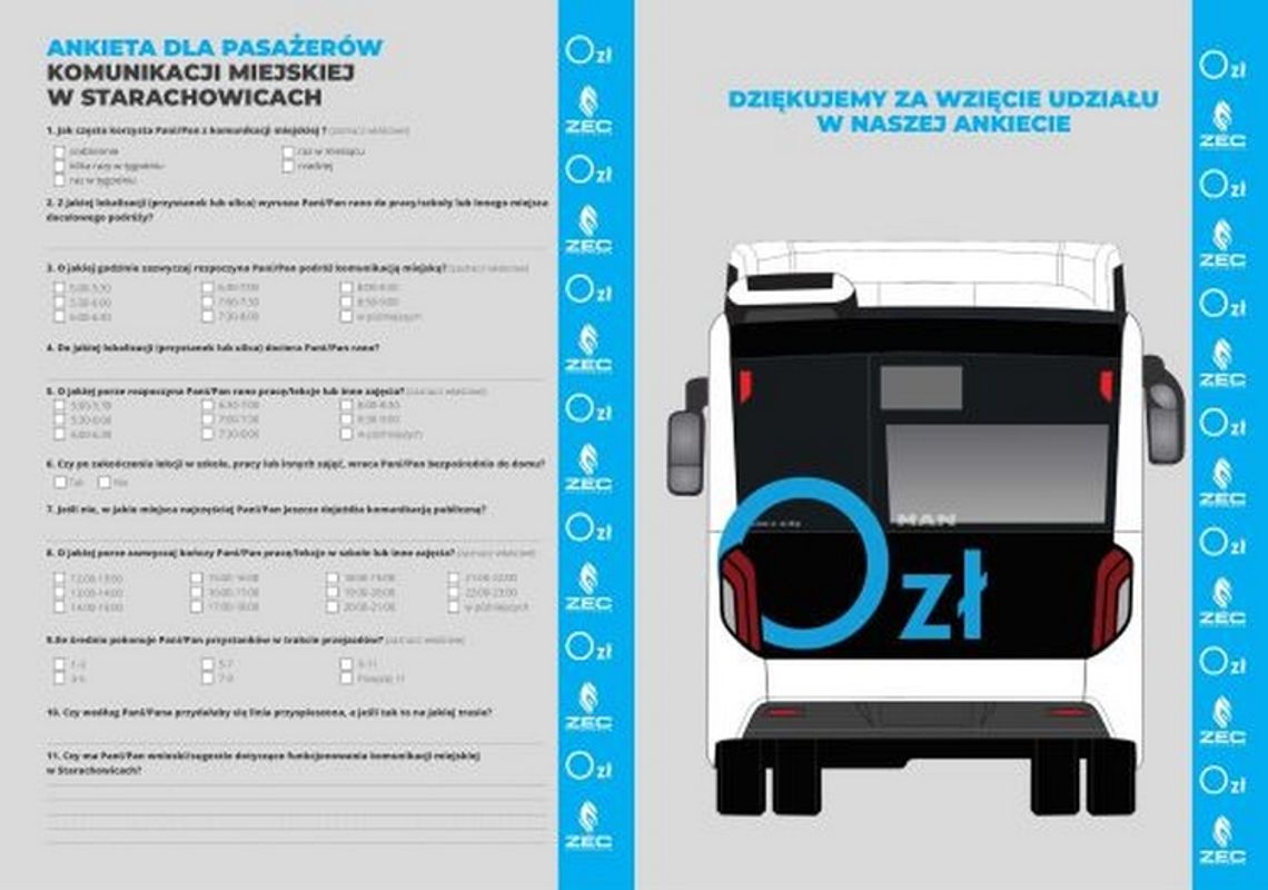 Ankieta dla pasażerów komunikacji miejskiej w Starachowicach