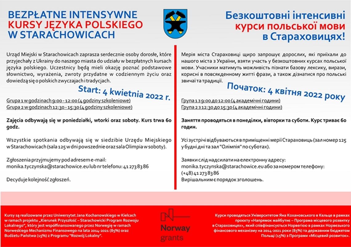 Bezpłatne kursy języka polskiego