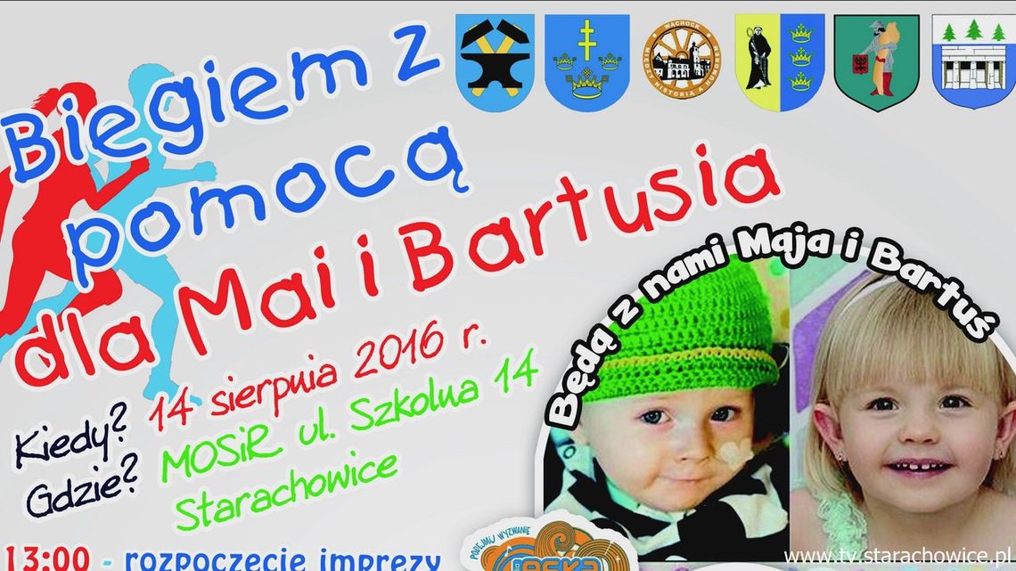 Bieg charytatywny dla ciężko chorych Mai i Bartusia Bieg charytatywny dla ciężko chorych Mai i Bartusia