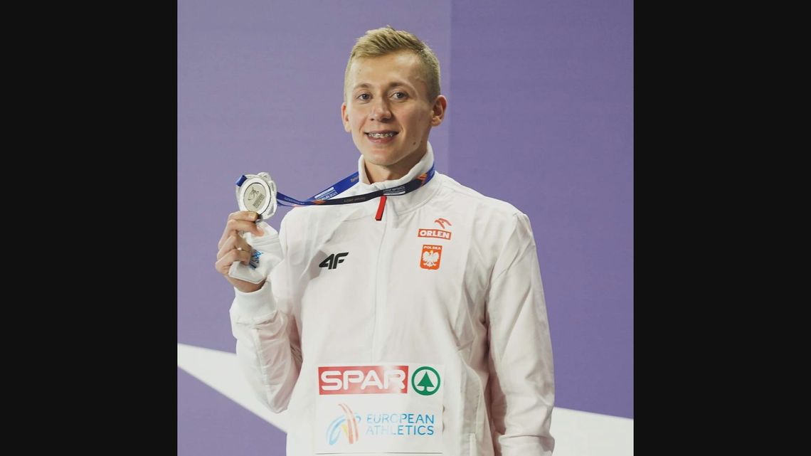 Biegacz z Krynek zdobył srebrny medal na Halowych Mistrzostwach Europy
