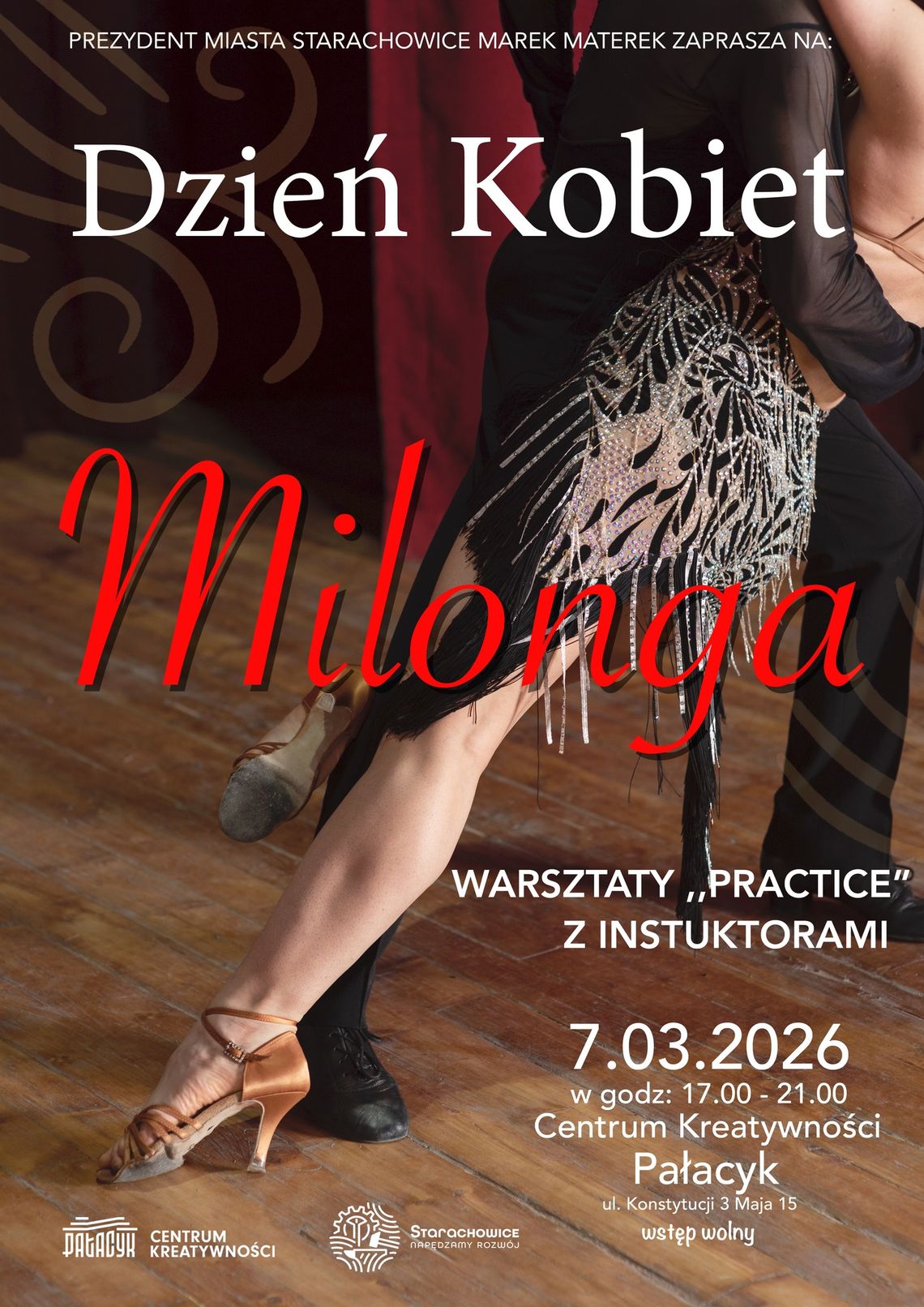 Centrum Kreatywności Pałacyk zaprasza na Dzień Kobiet w rytmie Milonga