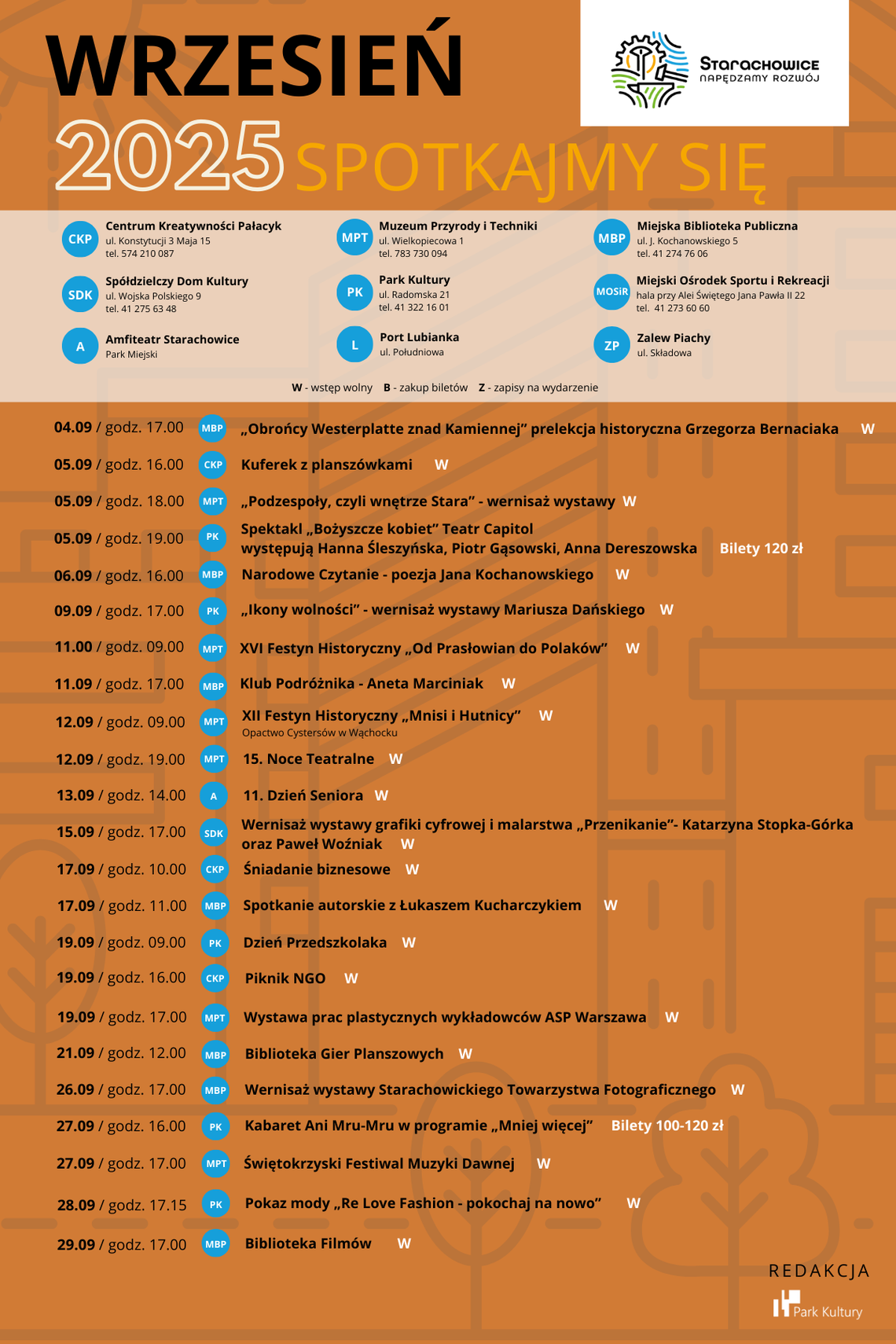 Co robić we wrześniu w Starachowicach? Sprawdź kalendarz