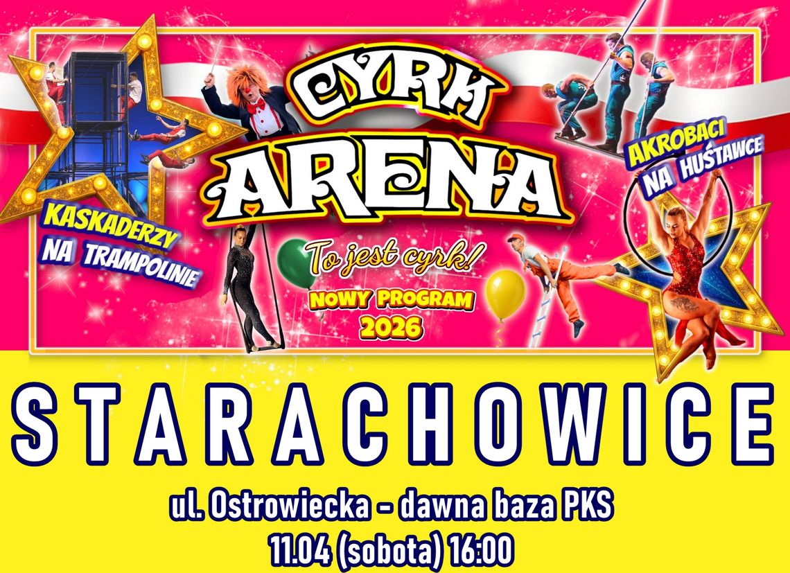 CYRK ARENA WYSTĄPI Z NOWYM PROGRAMEM 2026 CYRK ARENA WYSTĄPI Z NOWYM PROGRAMEM 2026