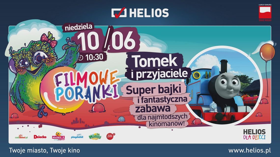 Filmowe Poranki – Tomek i Przyjaciele cz. 1 w Kinie Helios Starachowice! Filmowe Poranki – Tomek i Przyjaciele cz. 1 w Kinie Helios Starachowice!