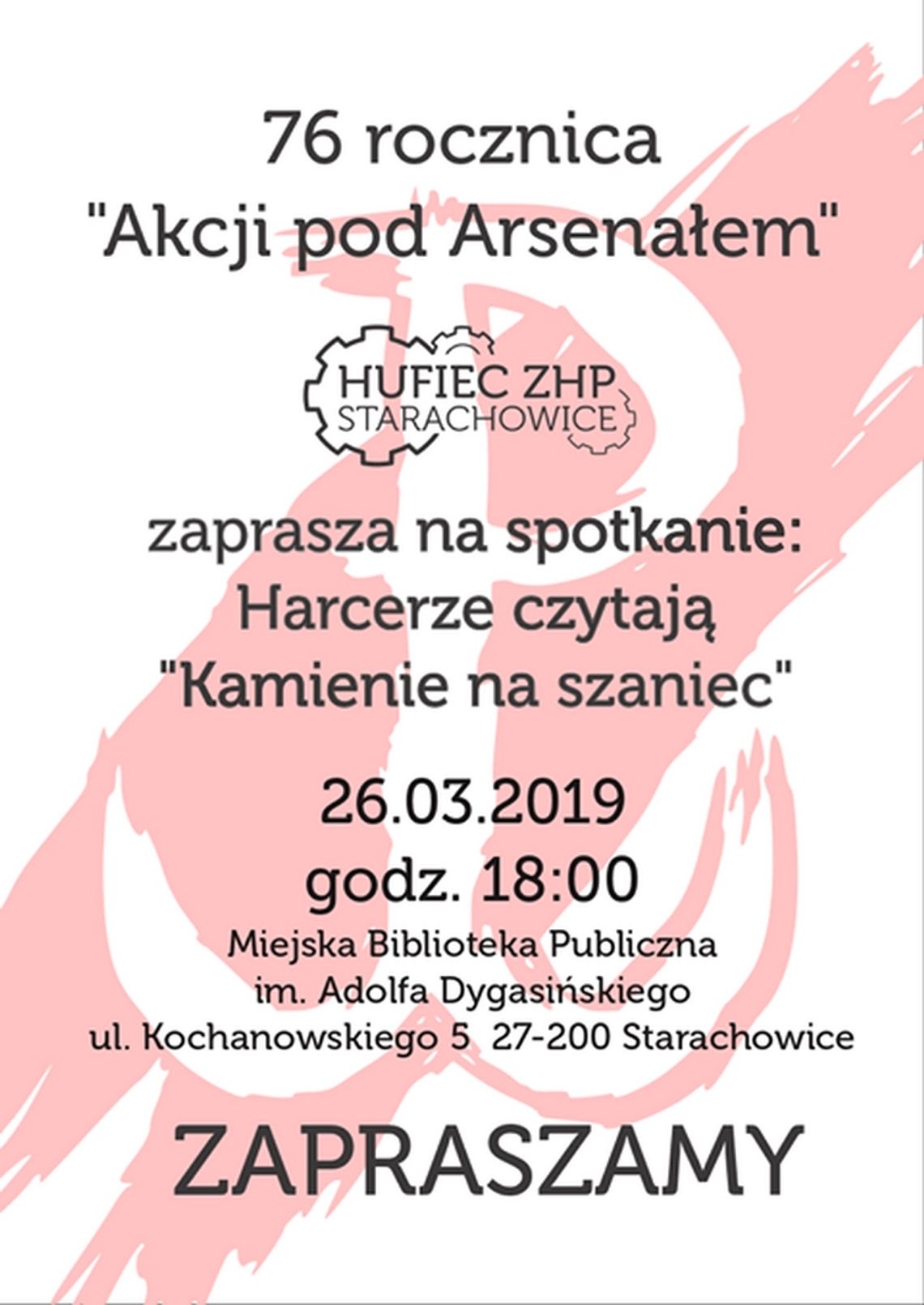 Harcerze czytają "Kamienie na szaniec" Harcerze czytają "Kamienie na szaniec"