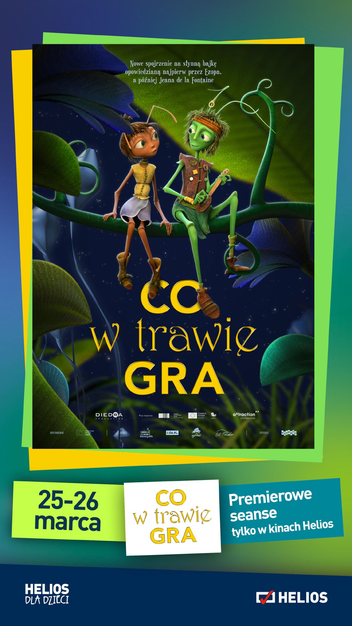 Helios Starachowice zaprasza na CO W TRAWIE GRA: seanse specjalne  25 i 26 marca