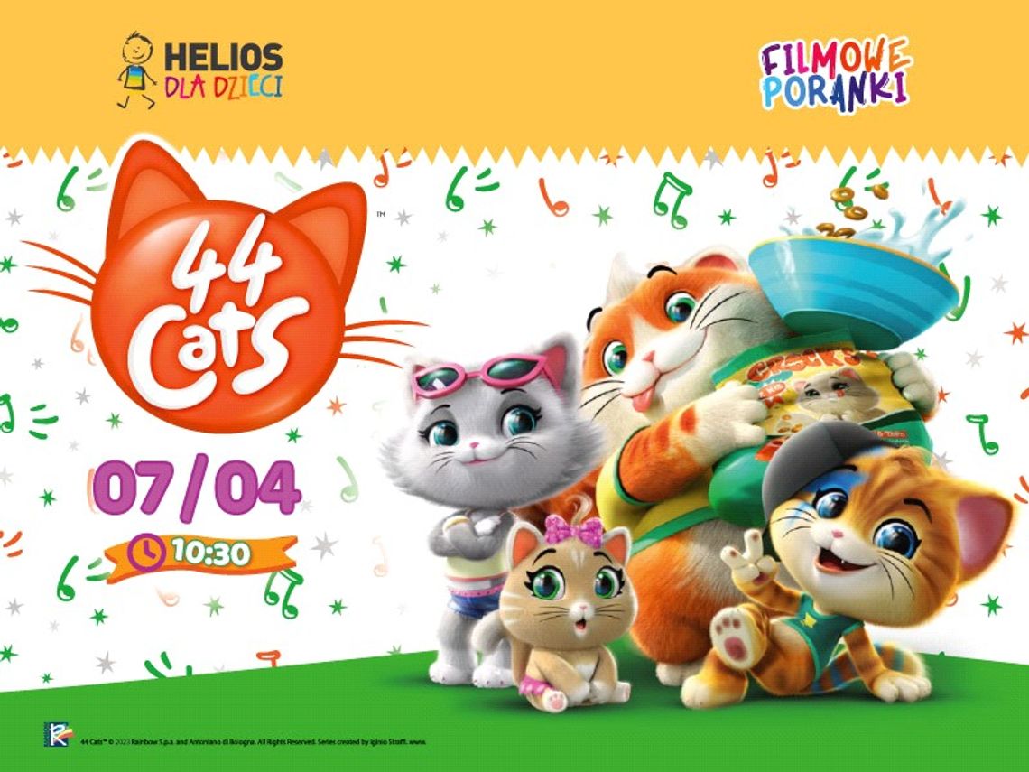 Helios Starachowice zaprasza na FILMOWE PORANKI:44 Koty, cz.6