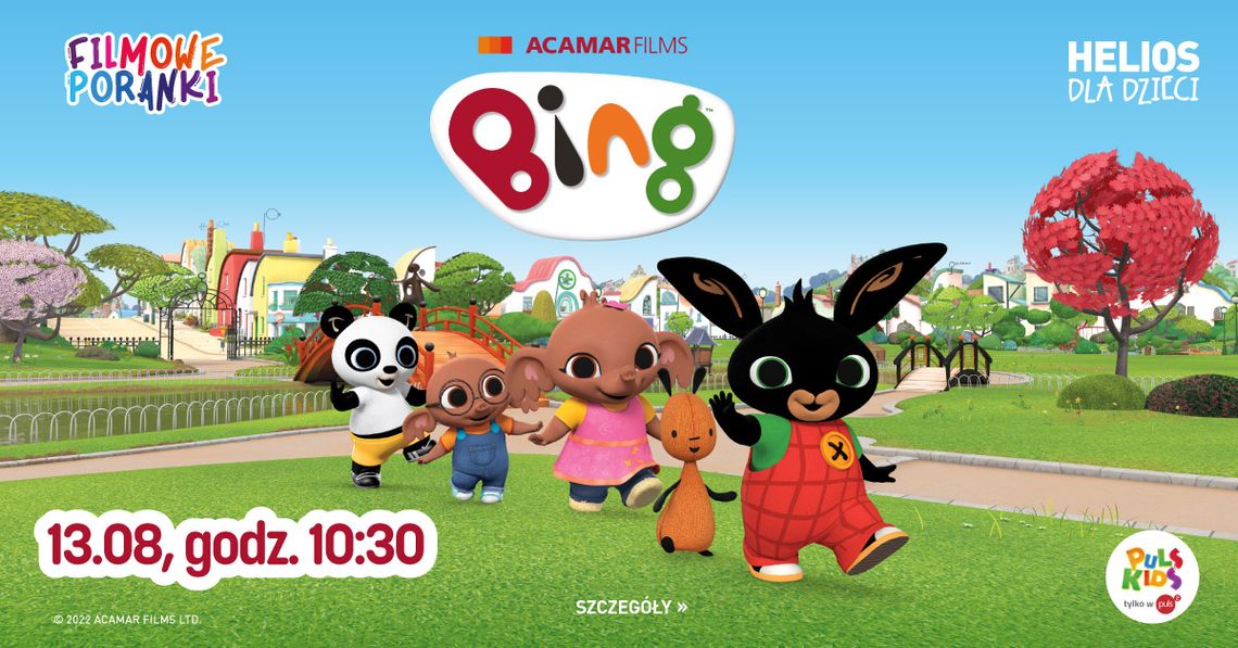 Helios Starachowice zaprasza na FILMOWE PORANKI – Bing, cz. 12