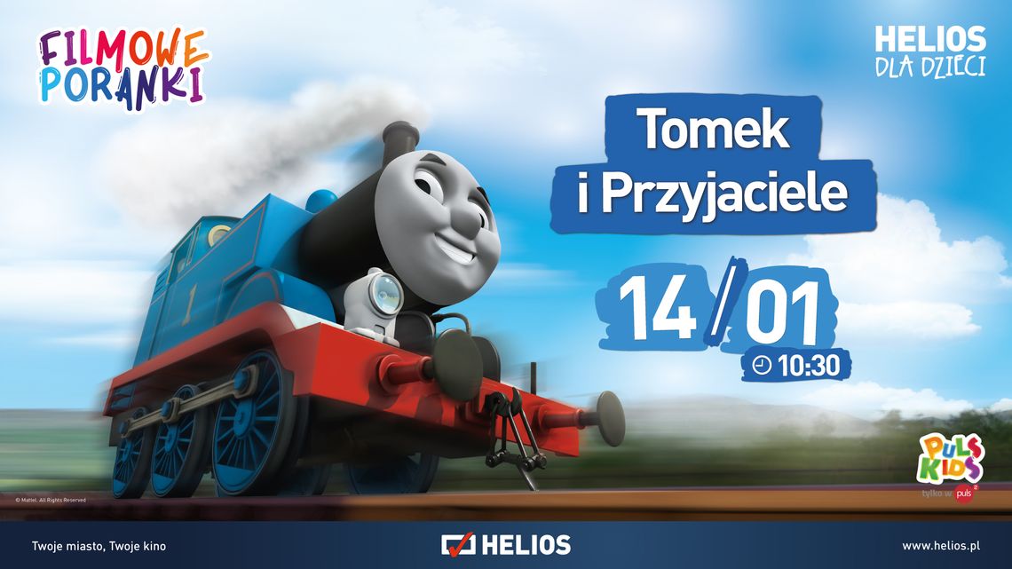 Helios Starachowice zaprasza na FILMOWE PORANKI: Tomek i Przyjaciele, cz. 3