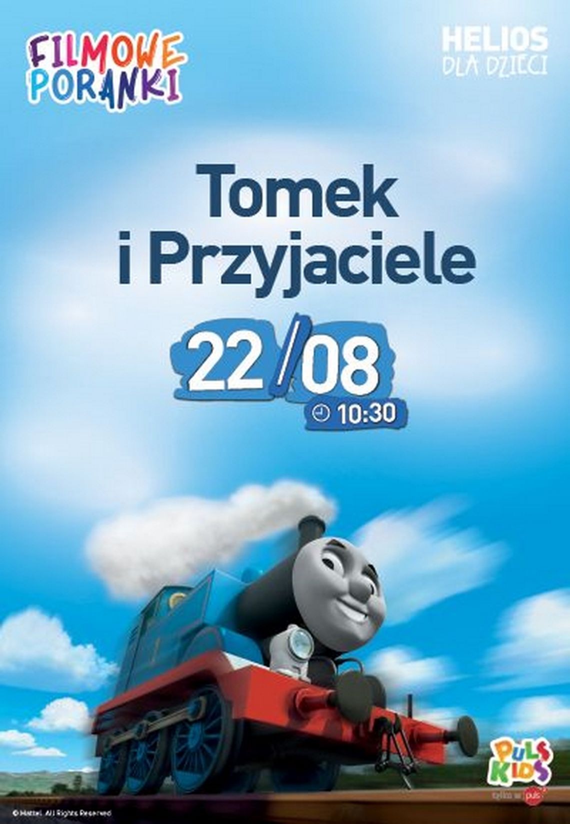 Helios Starachowice zaprasza na  FILMOWE PORANKI: Tomek i Przyjaciele, sezon 22, cz. 3.