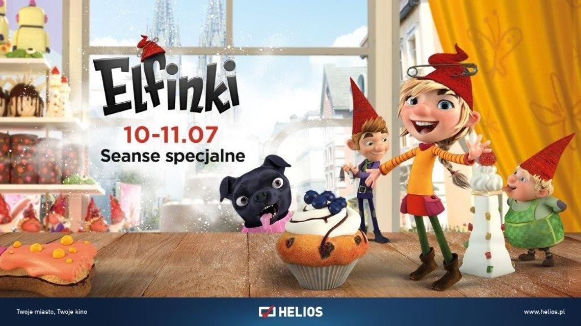 Helios Starachowice zaprasza na  seanse specjalne ELFINKI!!!  sobota i niedziela, 10 i 11.07 godz.10:30