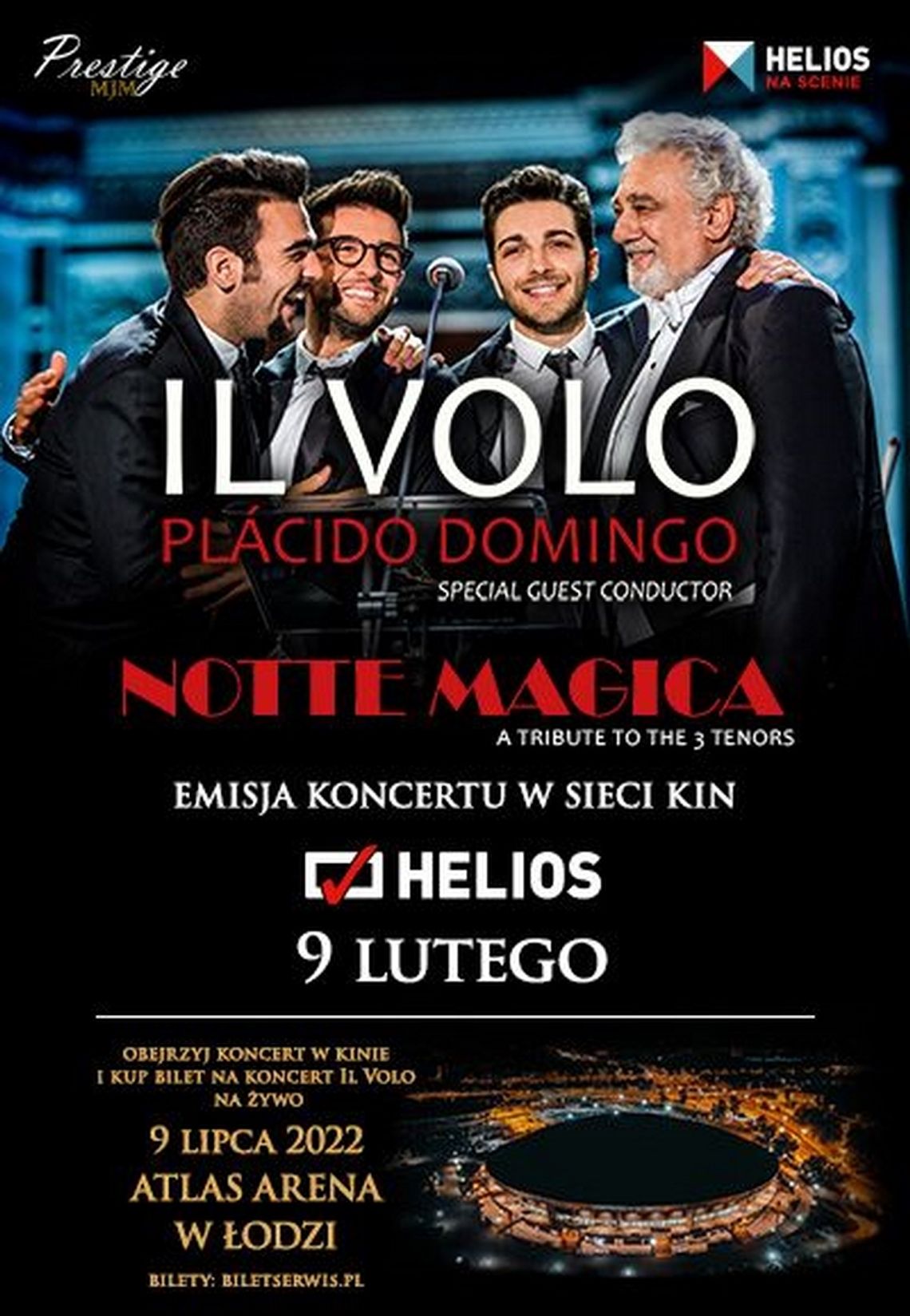 IL VOLO & Plácido Domingo - Notte Magica – w Kinie Helios w Starachowicach IL VOLO & Plácido Domingo - Notte Magica – w Kinie Helios w Starachowicach