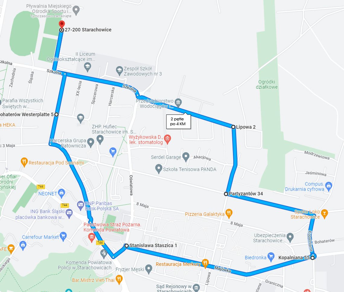 Informacja o zamknięciu ulic w związku z organizacją Dni Starachowic
