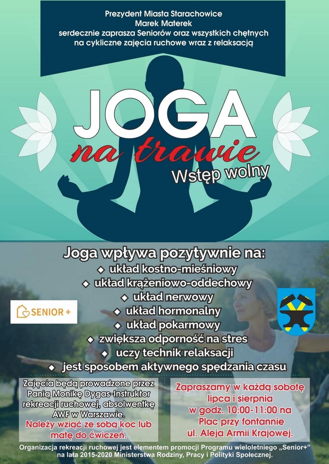Joga na trawie