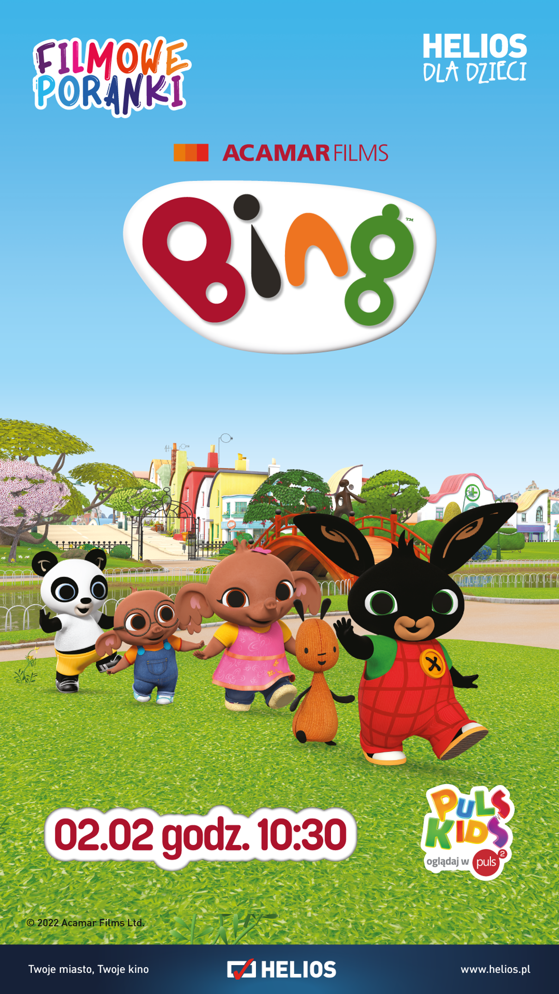 KINO HELIOS STARACHOWICE  ZAPRASZA NA: Filmowe Poranki 02.02.2025 - 10:30  “Bing cz. 1”