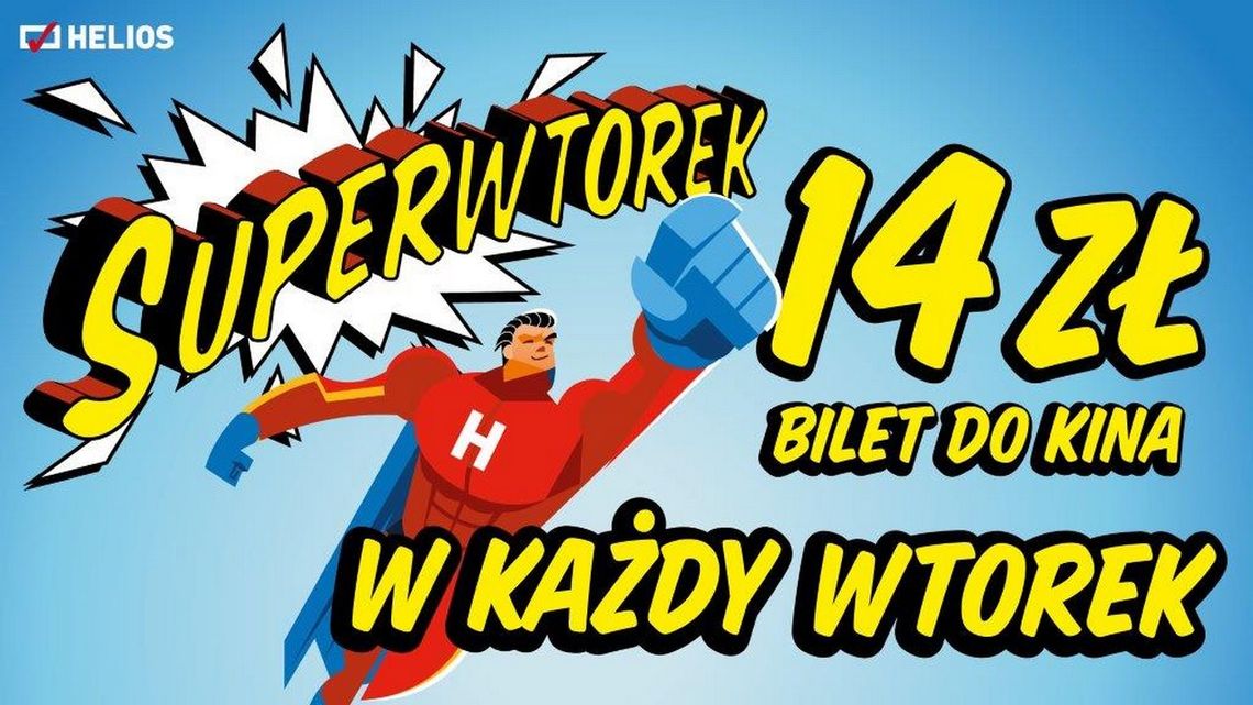 Kino Helios zaprasza na Superwtorek – bilet za 14 zł! Kino Helios zaprasza na Superwtorek – bilet za 14 zł!