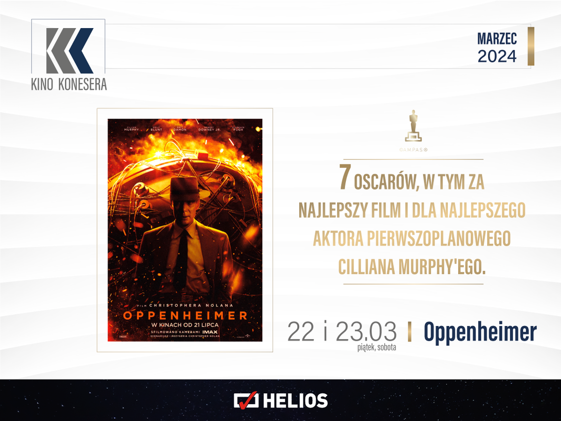 Kino Konesera - „OPPENHEIMER”