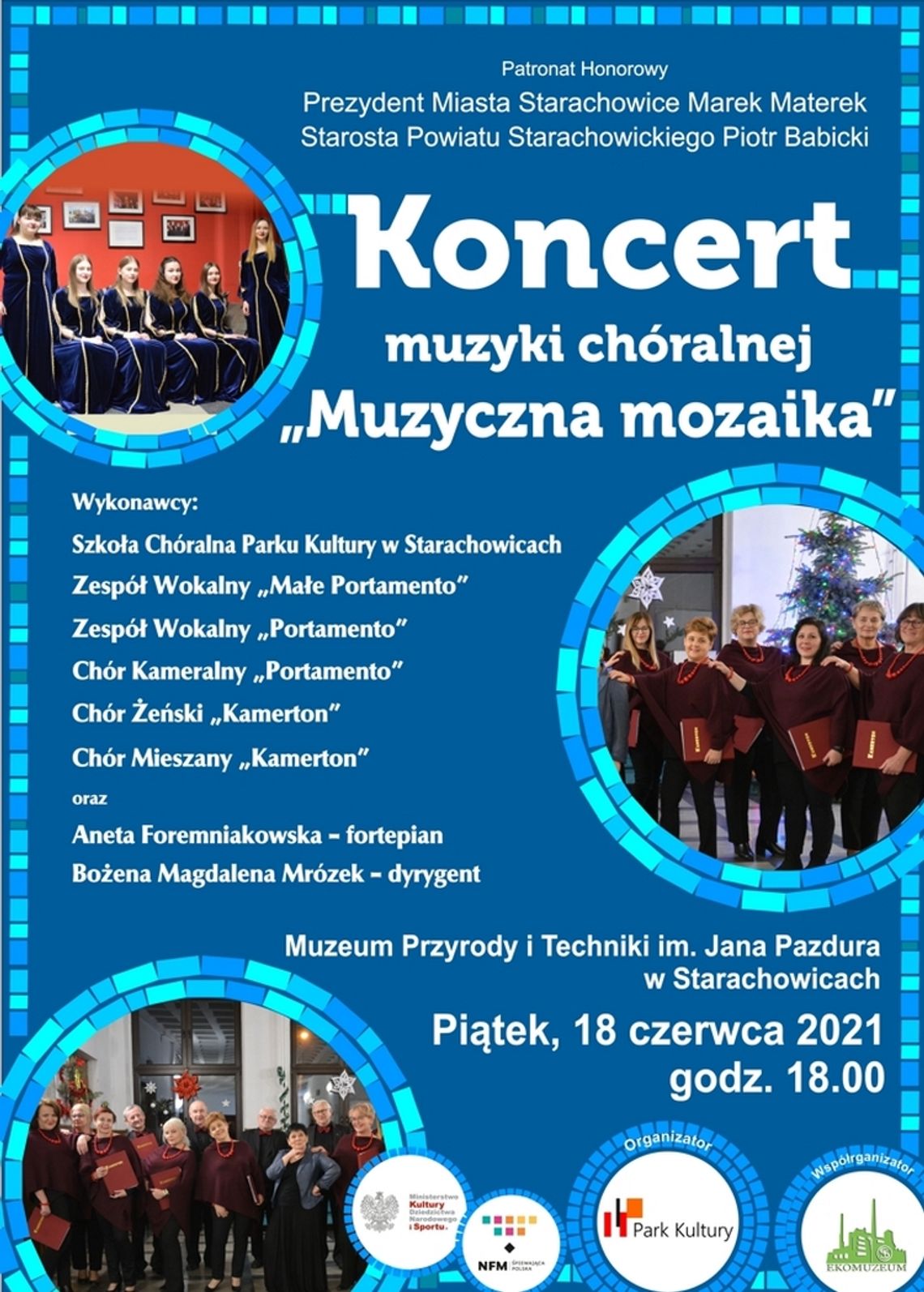 Koncert muzyki chóralnej „Muzyczna mozaika” w Muzeum Przyrody i Techniki