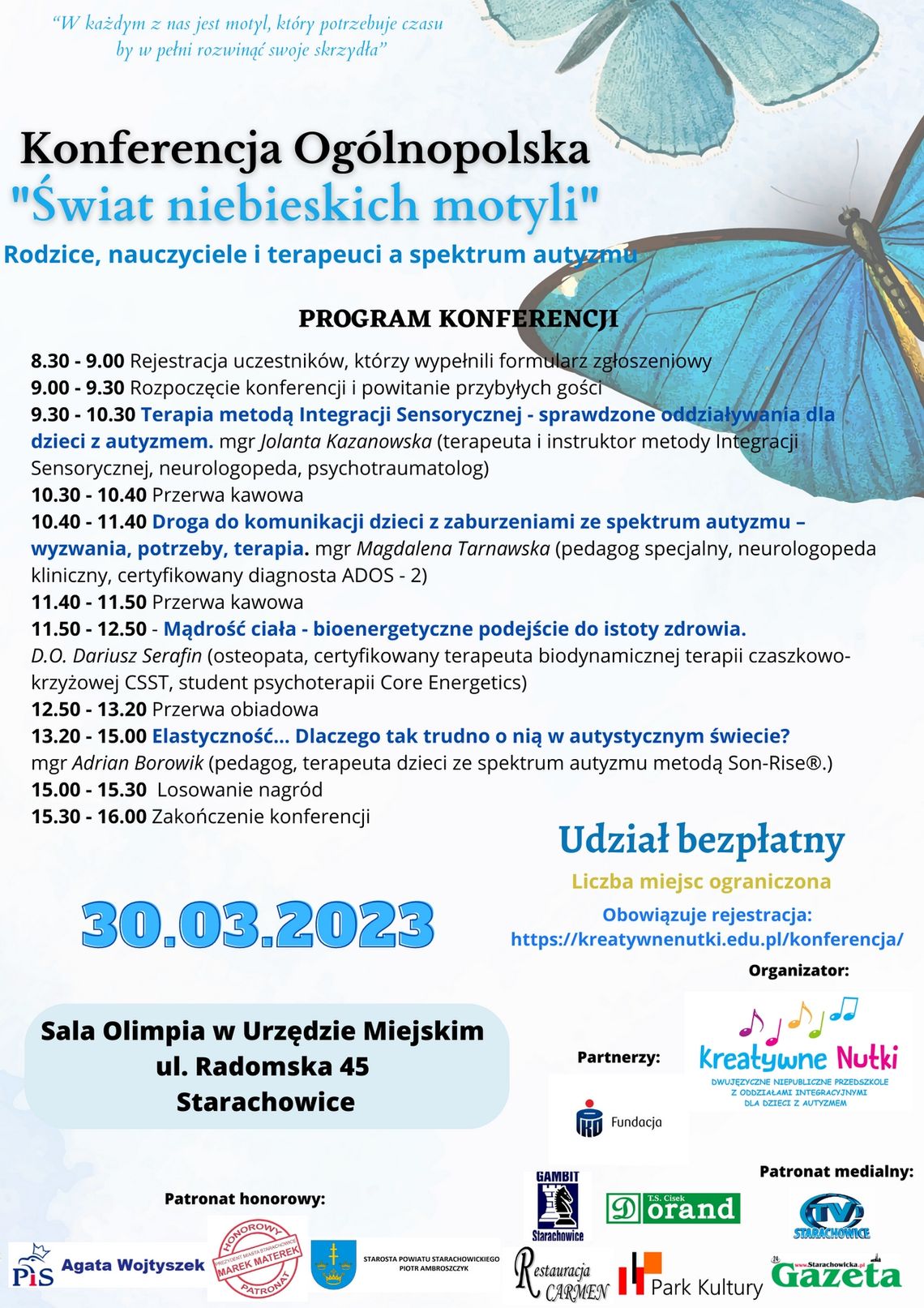 Konferencja Ogólnopolska "Świat niebieskich motyli"