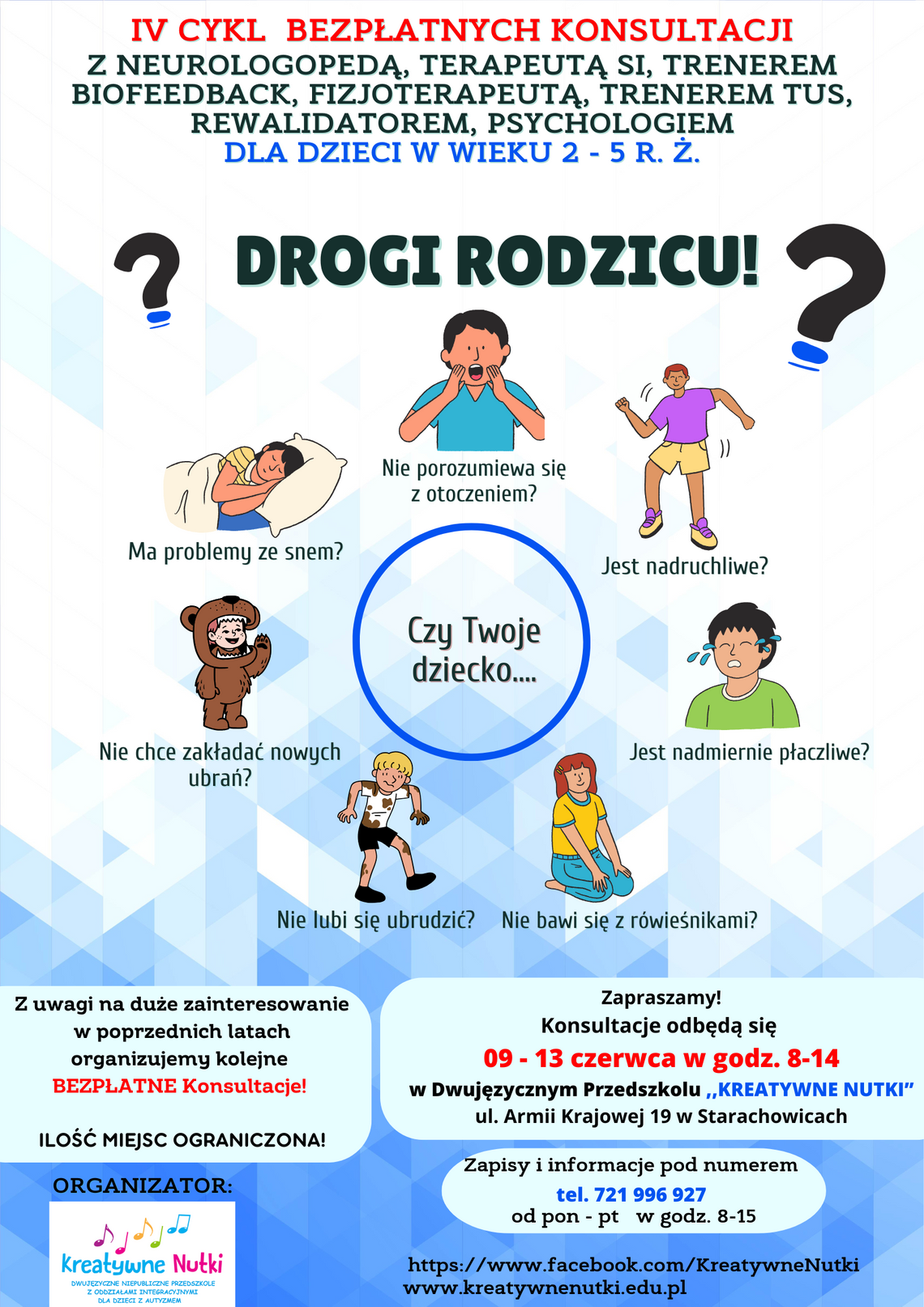 Kreatywne Nutki zapraszają na bezpłatne konsultacje specjalistyczne