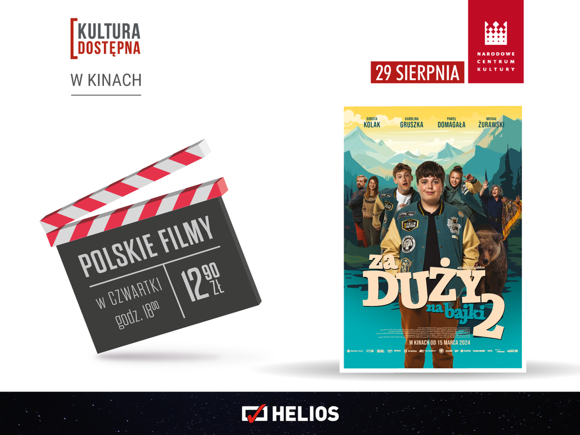 Kultura Dostępna – w Kinie Helios Starachowice!