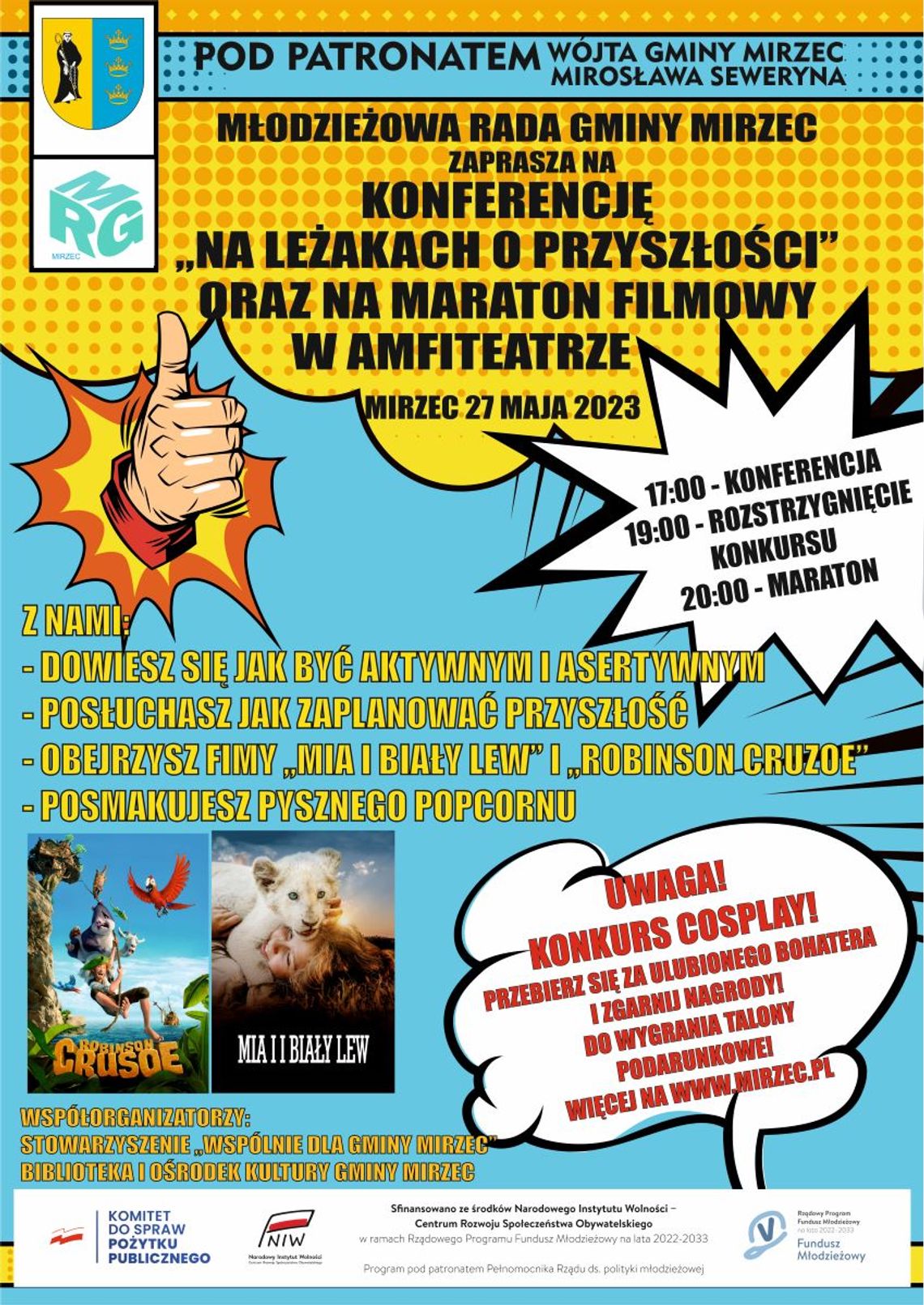 Maraton filmowy z konkursem w amfiteatrze już wkrótce! Maraton filmowy z konkursem w amfiteatrze już wkrótce!