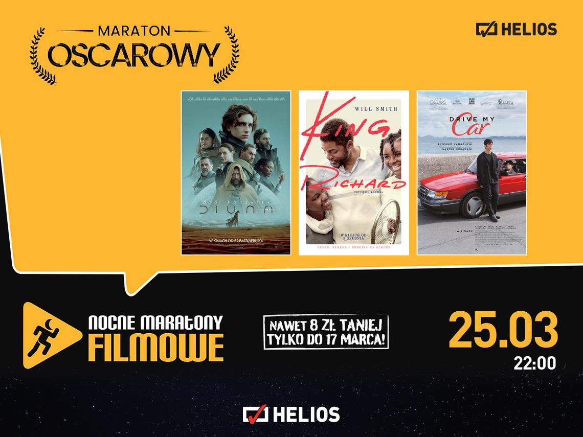 MARATON OSCAROWY w kinie Helios Starachowice MARATON OSCAROWY w kinie Helios Starachowice