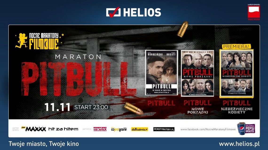 Maraton Pitbulla w kinie Helios