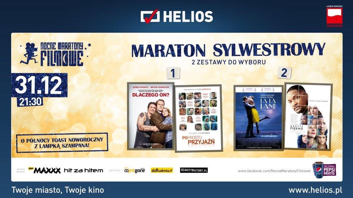 Maraton Sylwestrowy w kinie Helios: dwa zestawy do wyboru