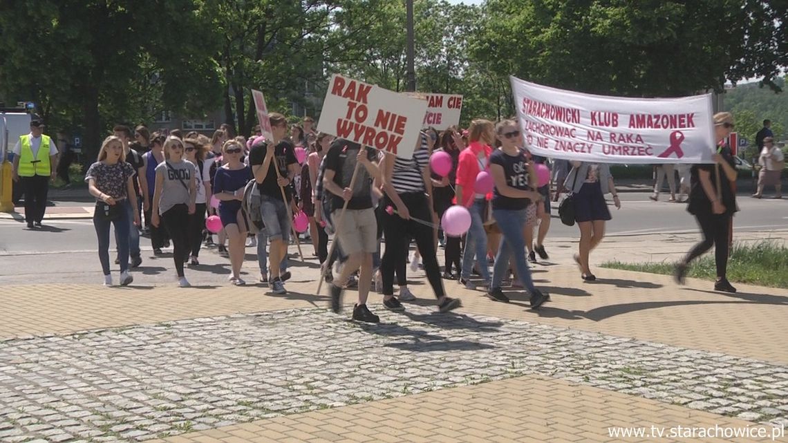 Marsz różowej wstążeczki w Starachowicach