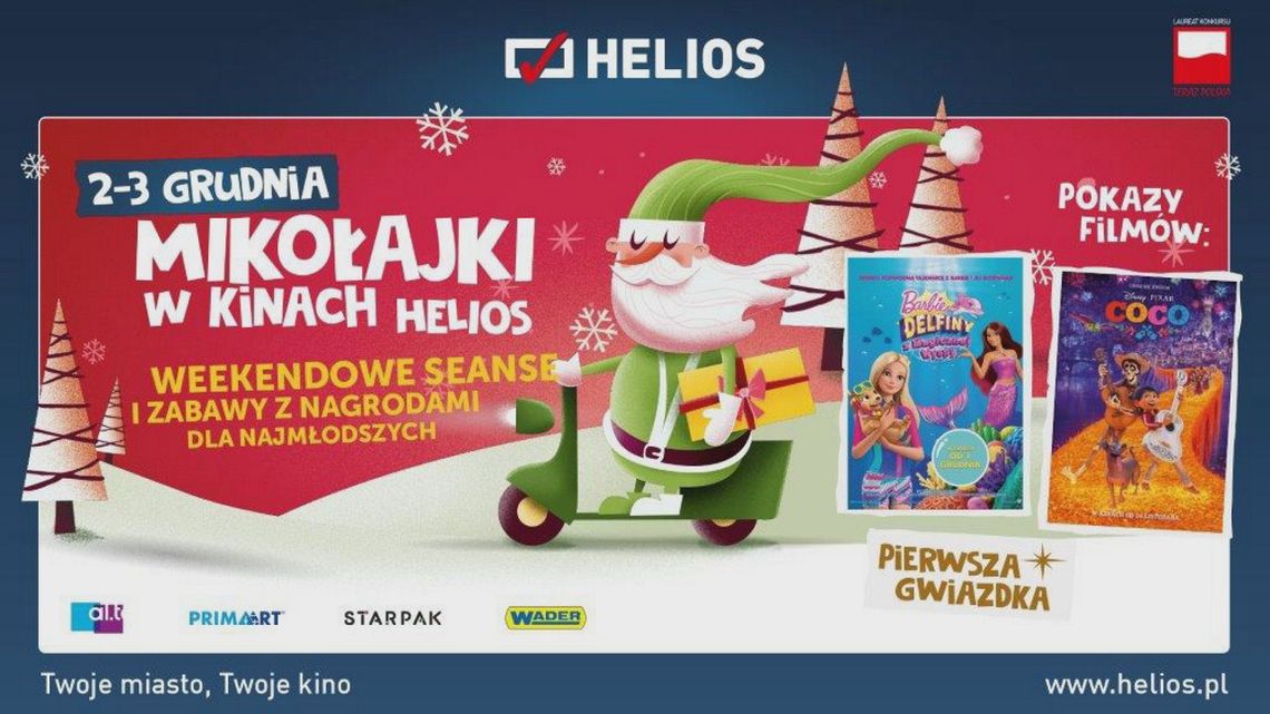 Mikołajki w kinie HELIOS Mikołajki w kinie HELIOS