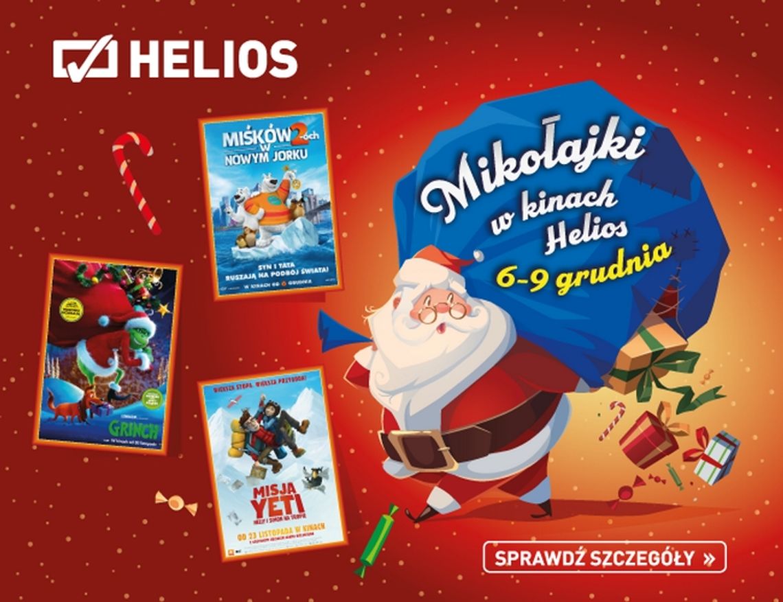 Mikołajki w kinie Helios Starachowice 8-9 grudnia!!!