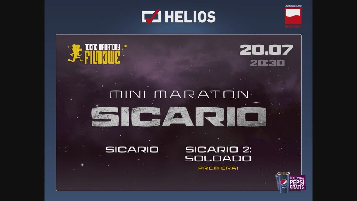 Mini Maraton Sicario w kinach Helios!