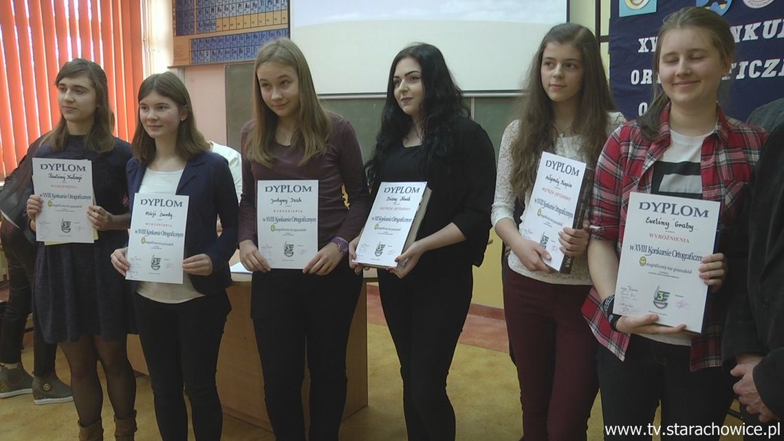 Nagrodzono najlepszych uczestników konkursu „Ortograficzny tor przeszkód”