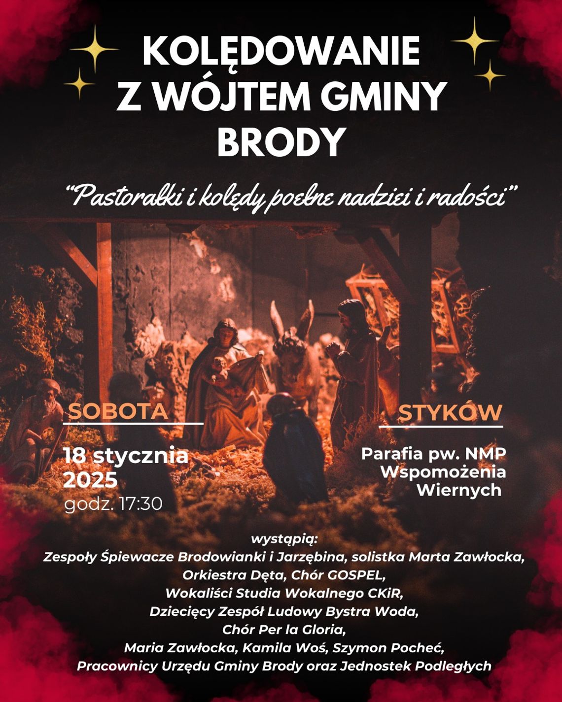 Nastrojowy wieczór kolęd z Wójtem Gminy Brody