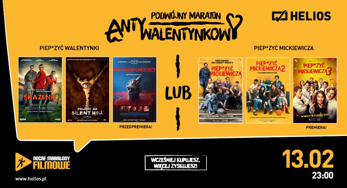 NOCNY MARATON FILMOWY: ANTYWALENTYKOWY