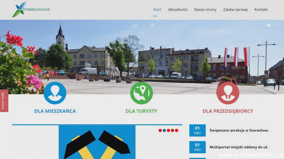 Nowy portal Urzędu Miejskiego w Starachowicach