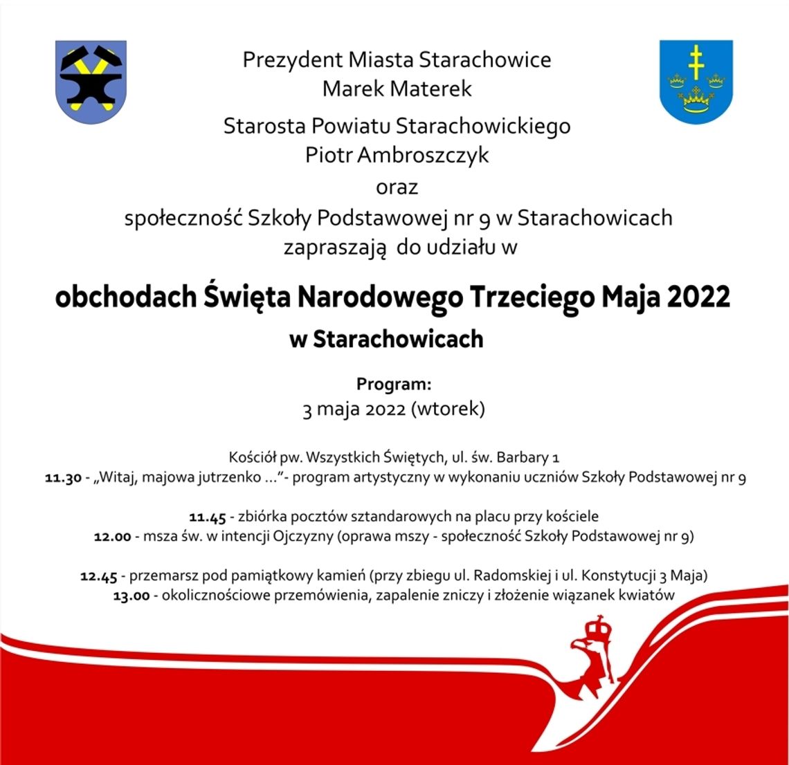 Obchody Święta Konstytucji 3 maja 2022 Obchody Święta Konstytucji 3 maja 2022