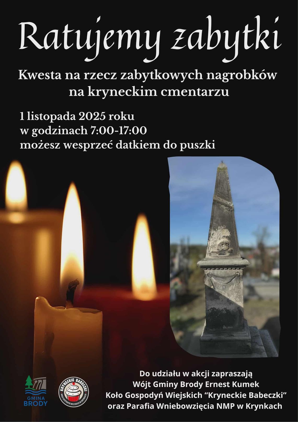 Pierwsza kwesta na cmentarzu w Krynkach! Pierwsza kwesta na cmentarzu w Krynkach!