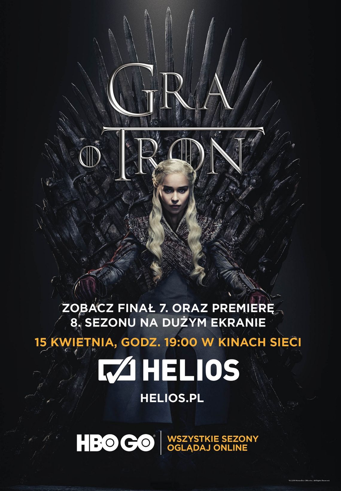 Premiera 8. sezonu serialu HBO „Gra o tron” w kinach Helios!