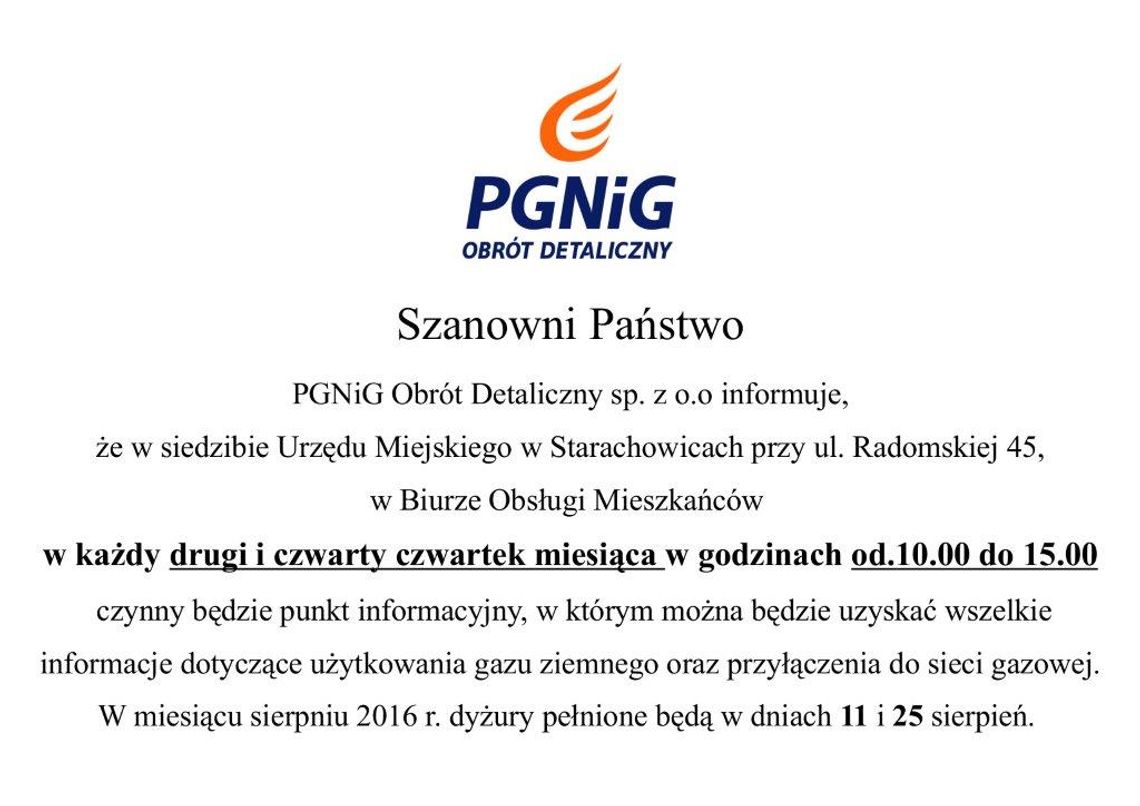 Punkt Informacyjny PGNiG-e w Starachowicach Punkt Informacyjny PGNiG-e w Starachowicach