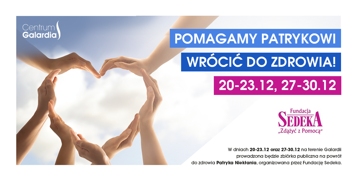 Rusza cykl charytatywnych eventów dla Patryka Niekłania
