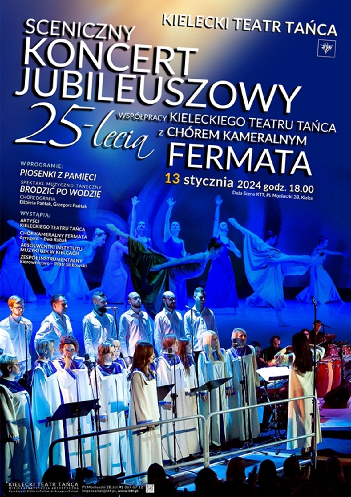 SCENICZNY KONCERT JUBILEUSZOWY | 25-LAT WSPÓŁPRACY KIELECKIEGO TEATRU TAŃCA z CHÓREM KAMERALNYM FERMATA