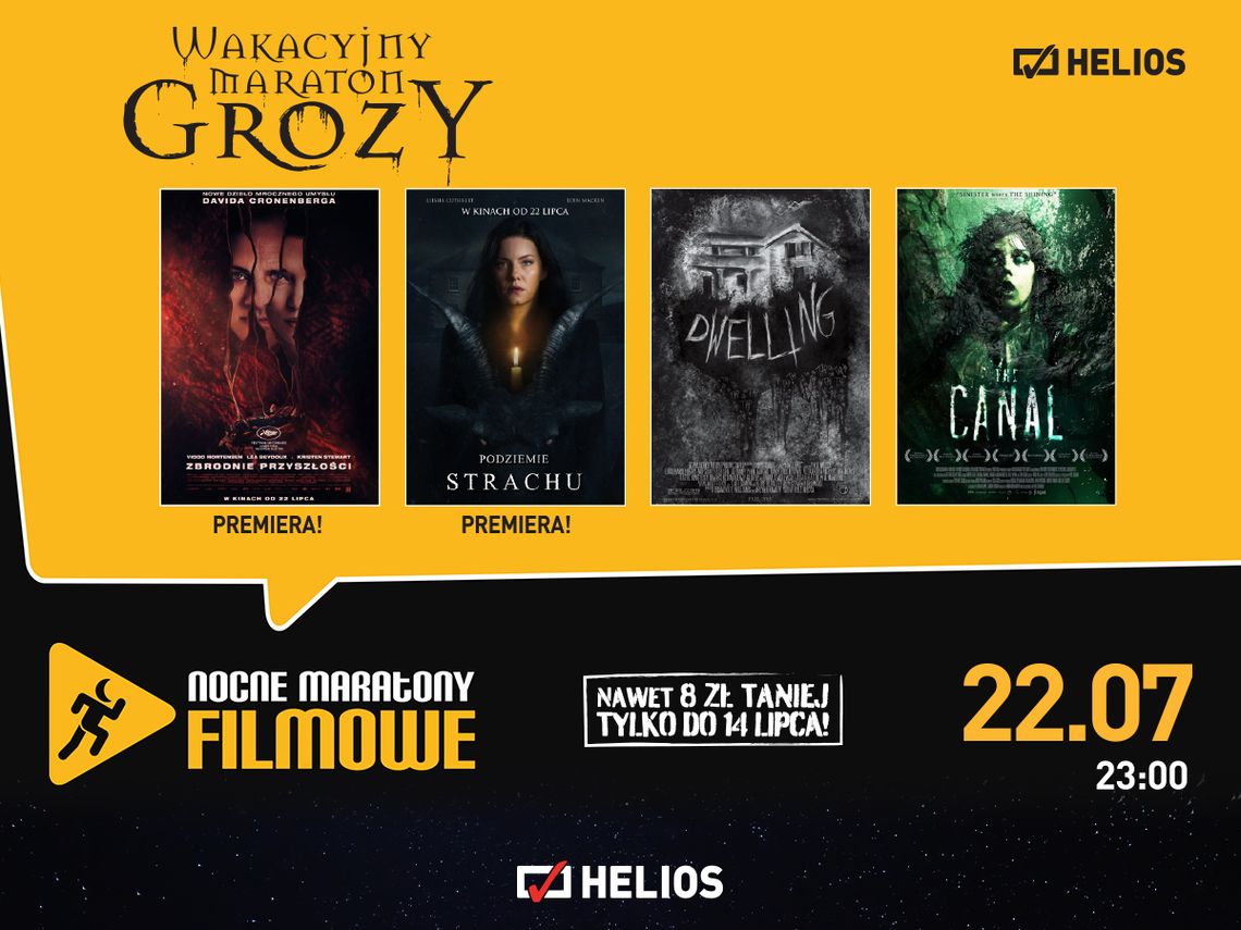 WAKACYJNY MARATON GROZY w kinie Helios Starachowice WAKACYJNY MARATON GROZY w kinie Helios Starachowice