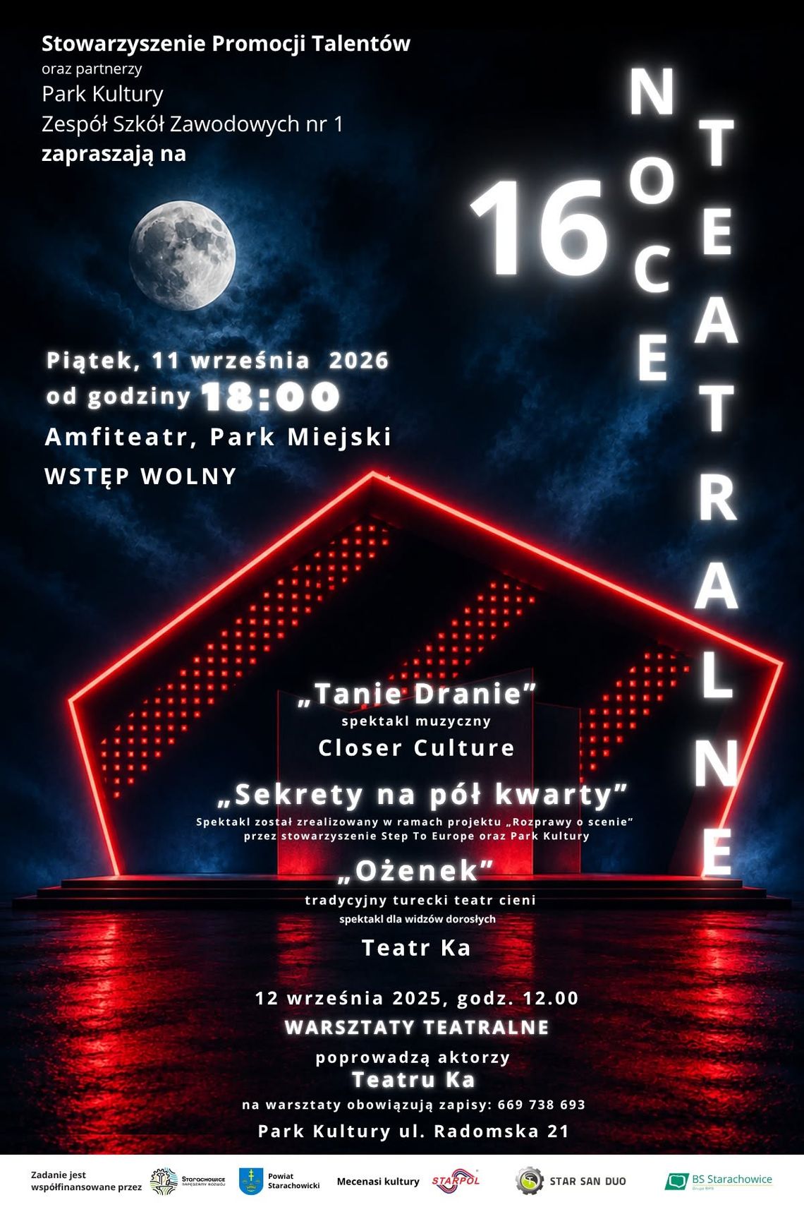 Wielkimi krokami zbliża się 16. Edycja Nocy Teatralnych Wielkimi krokami zbliża się 16. Edycja Nocy Teatralnych
